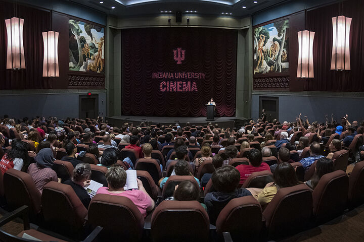 Interior of the IU Cinema.